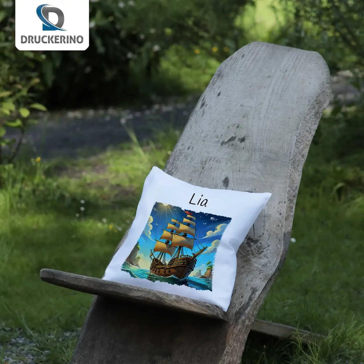 Kuschelkissen Kinder | Seefahrertraum 40x40 cm - Druckerino