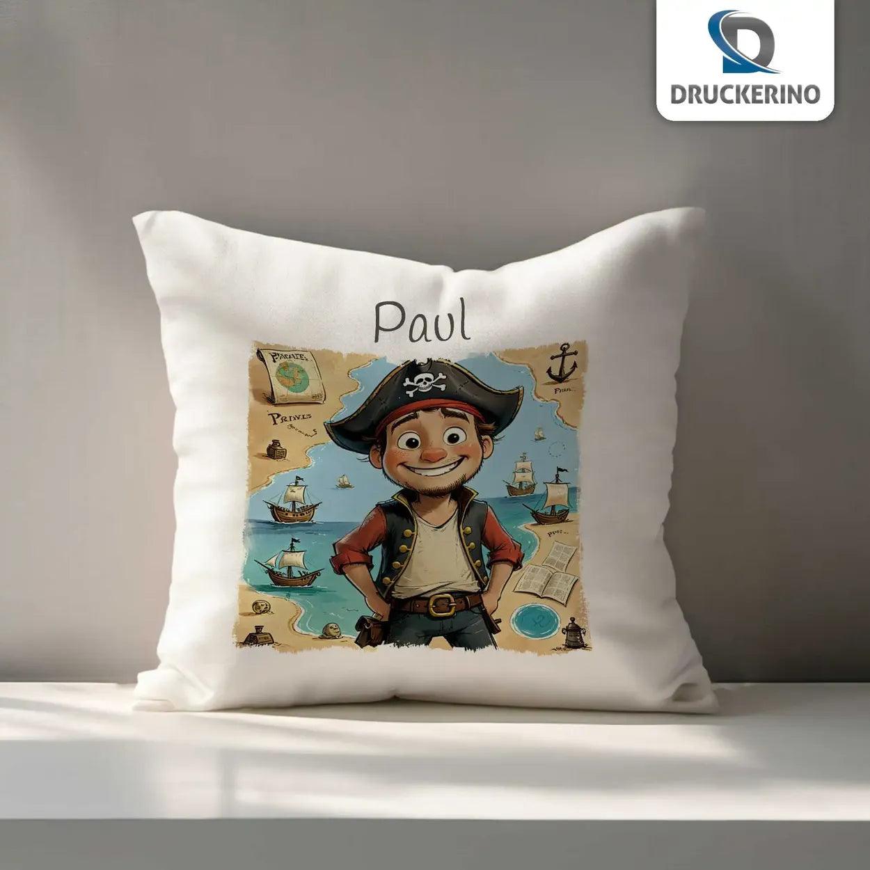 Kuschelkissen Kinder | Seefahrertraum 40x40 cm - Druckerino