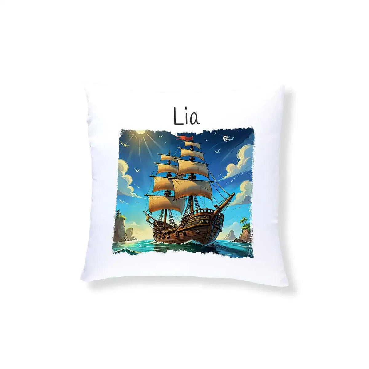 Kuschelkissen Kinder | Seefahrertraum 40x40 cm - Druckerino