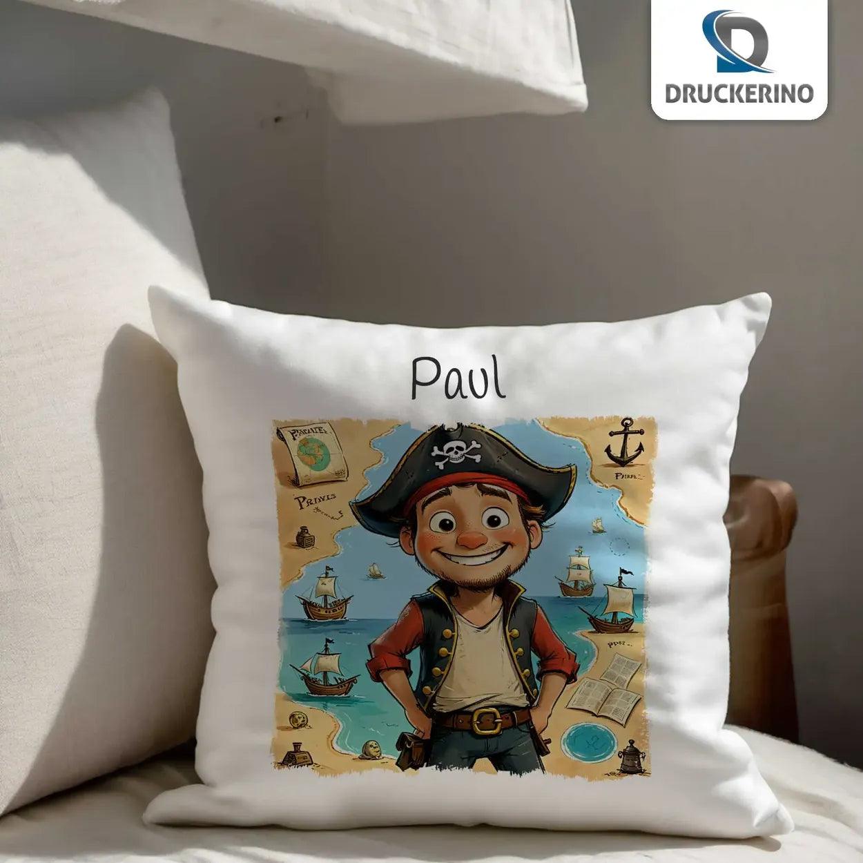 Kuschelkissen Kinder | Seefahrertraum 40x40 cm - Druckerino