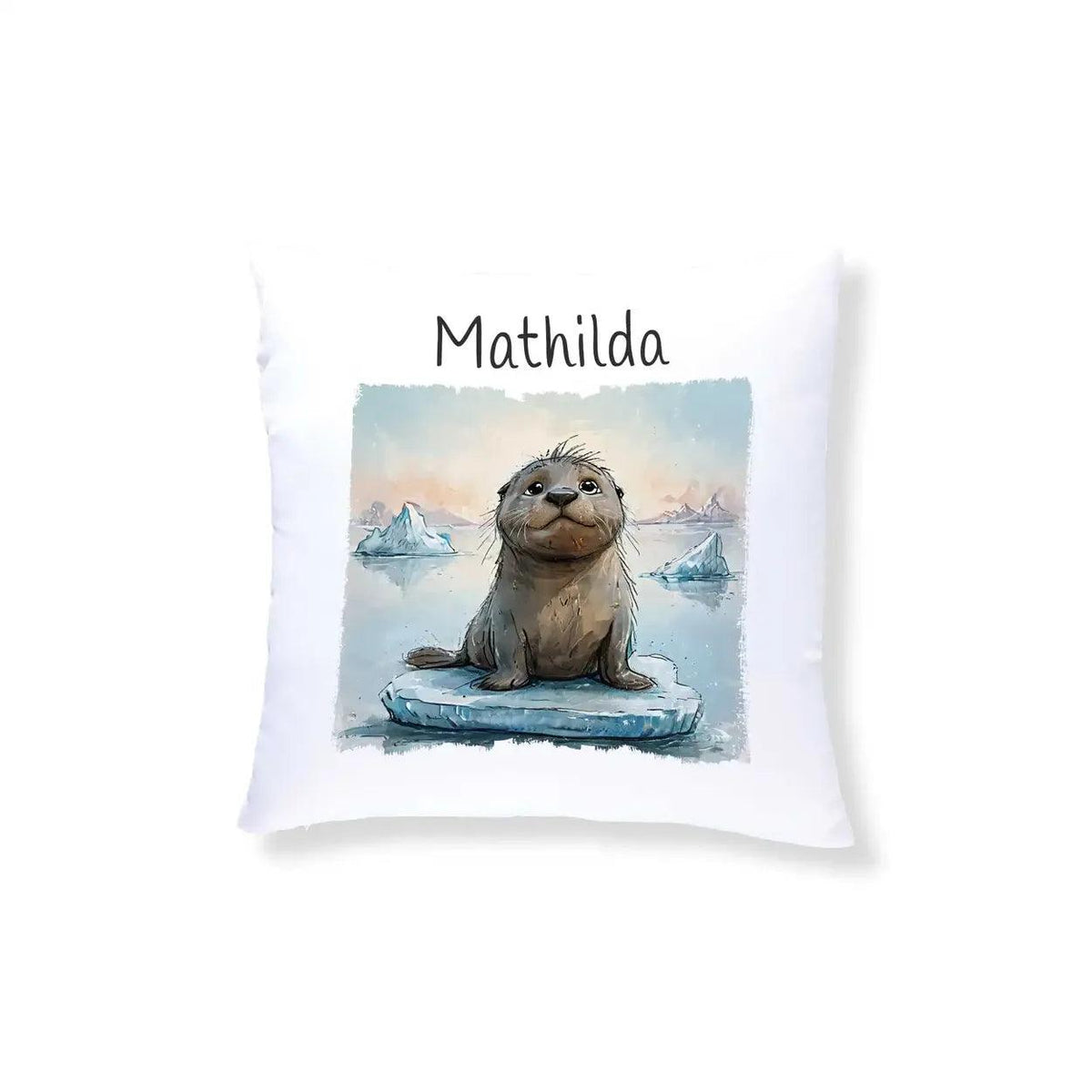 Kuschelkissen Kinder | Seehund 40x40 cm - Druckerino