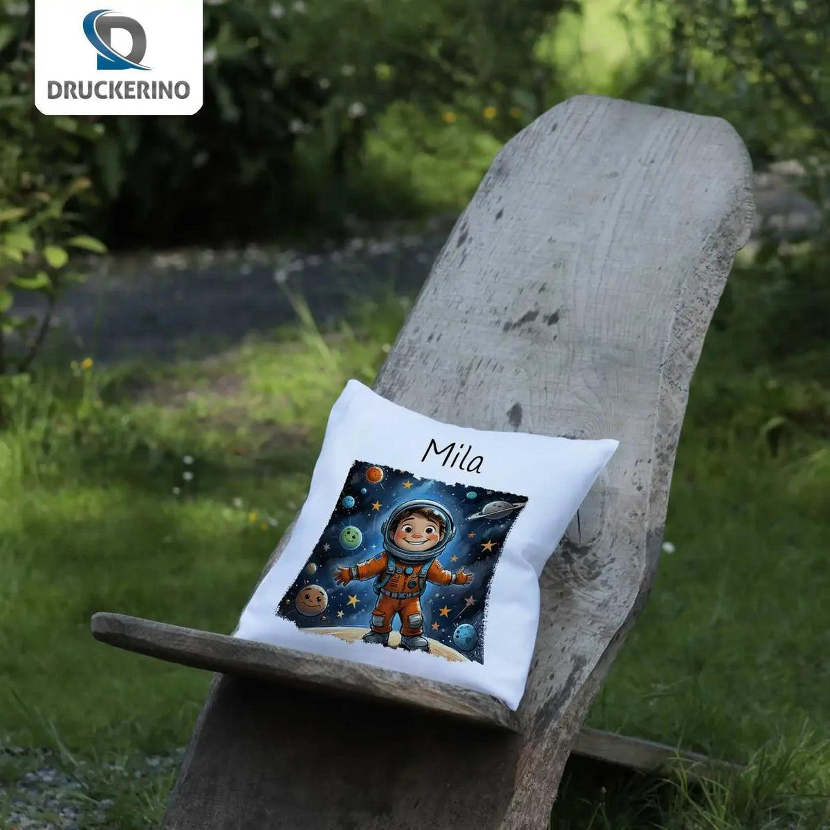 Kuschelkissen Kinder | Sternenabenteurer 40x40 cm - Druckerino