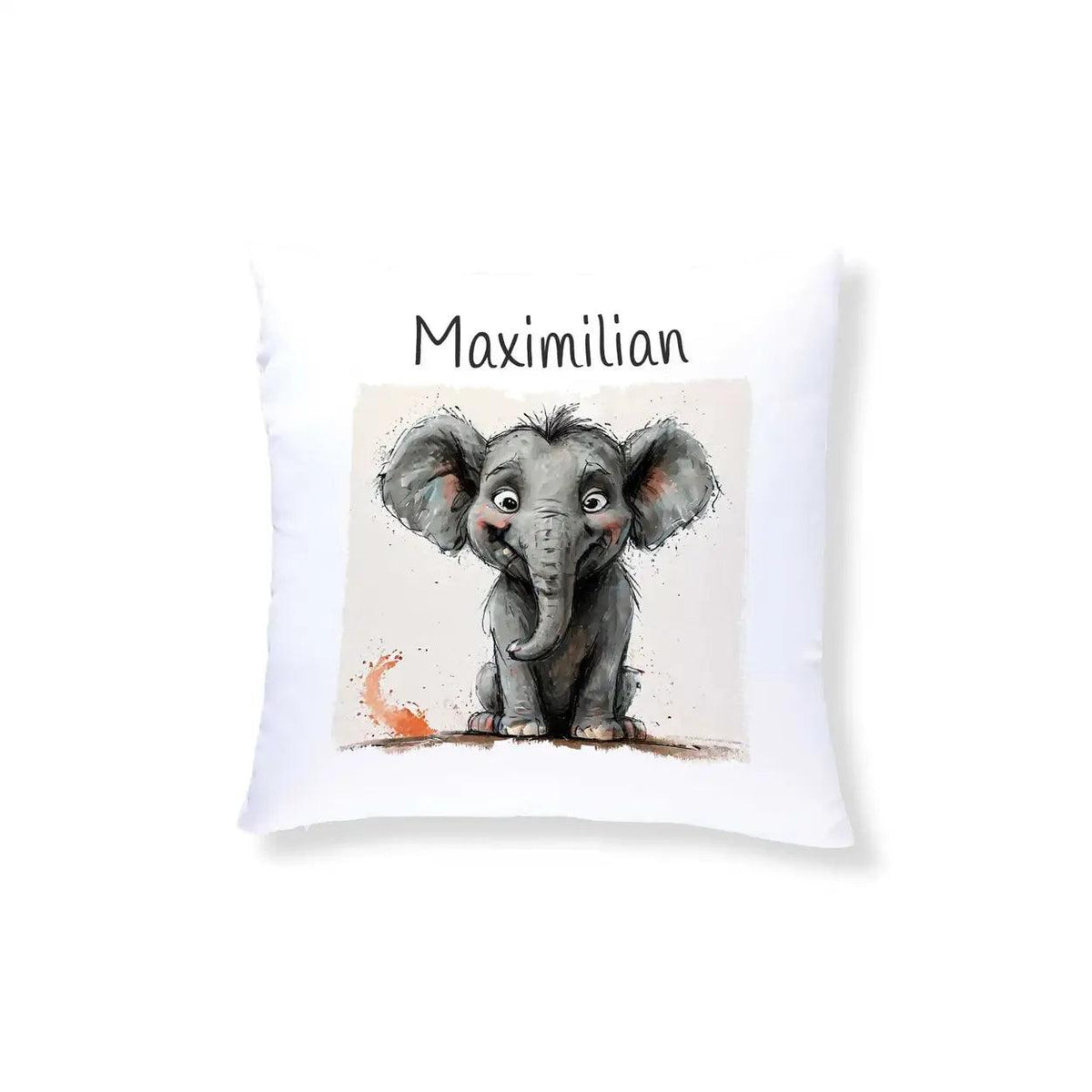 Kuschelkissen Kinder | Süßer Elefant 40x40 cm - Druckerino