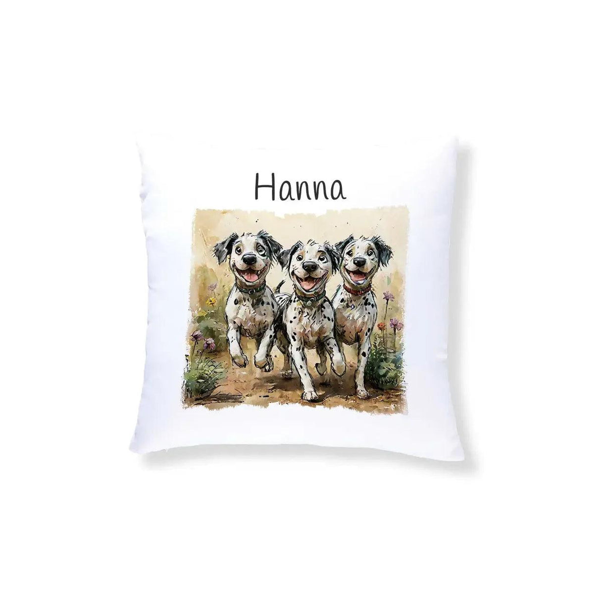 Kuschelkissen Kinder | Tapsige Hundewelpen 40x40 cm - Druckerino