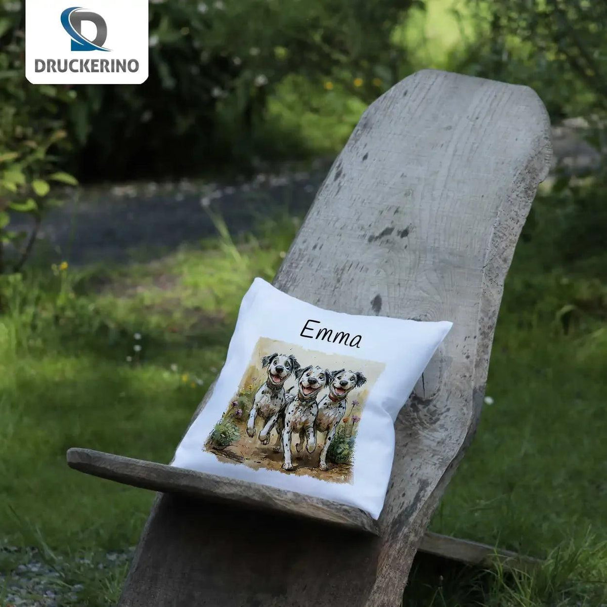 Kuschelkissen Kinder | Tapsige Hundewelpen 40x40 cm - Druckerino