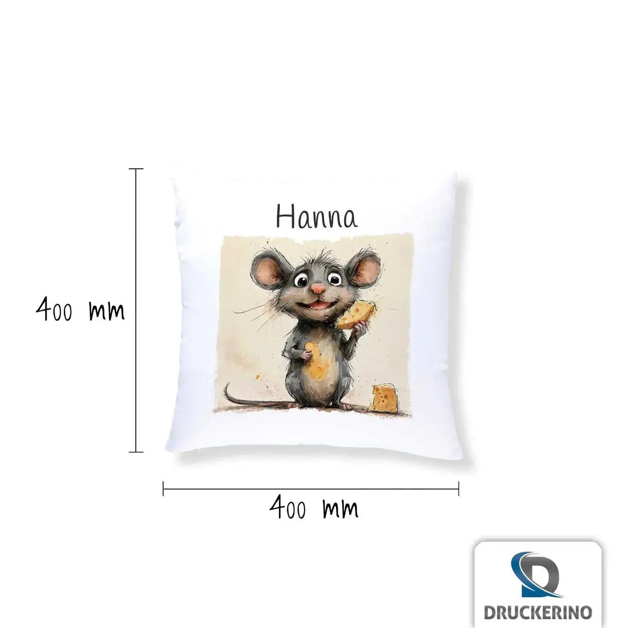 Kuschelkissen Kinder | Traum Maus 40x40 cm - Druckerino
