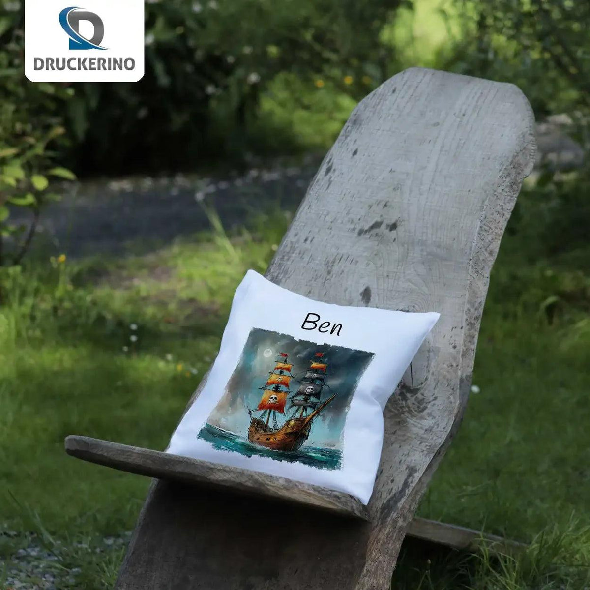 Kuschelkissen Kinder | Traum Segler 40x40 cm - Druckerino