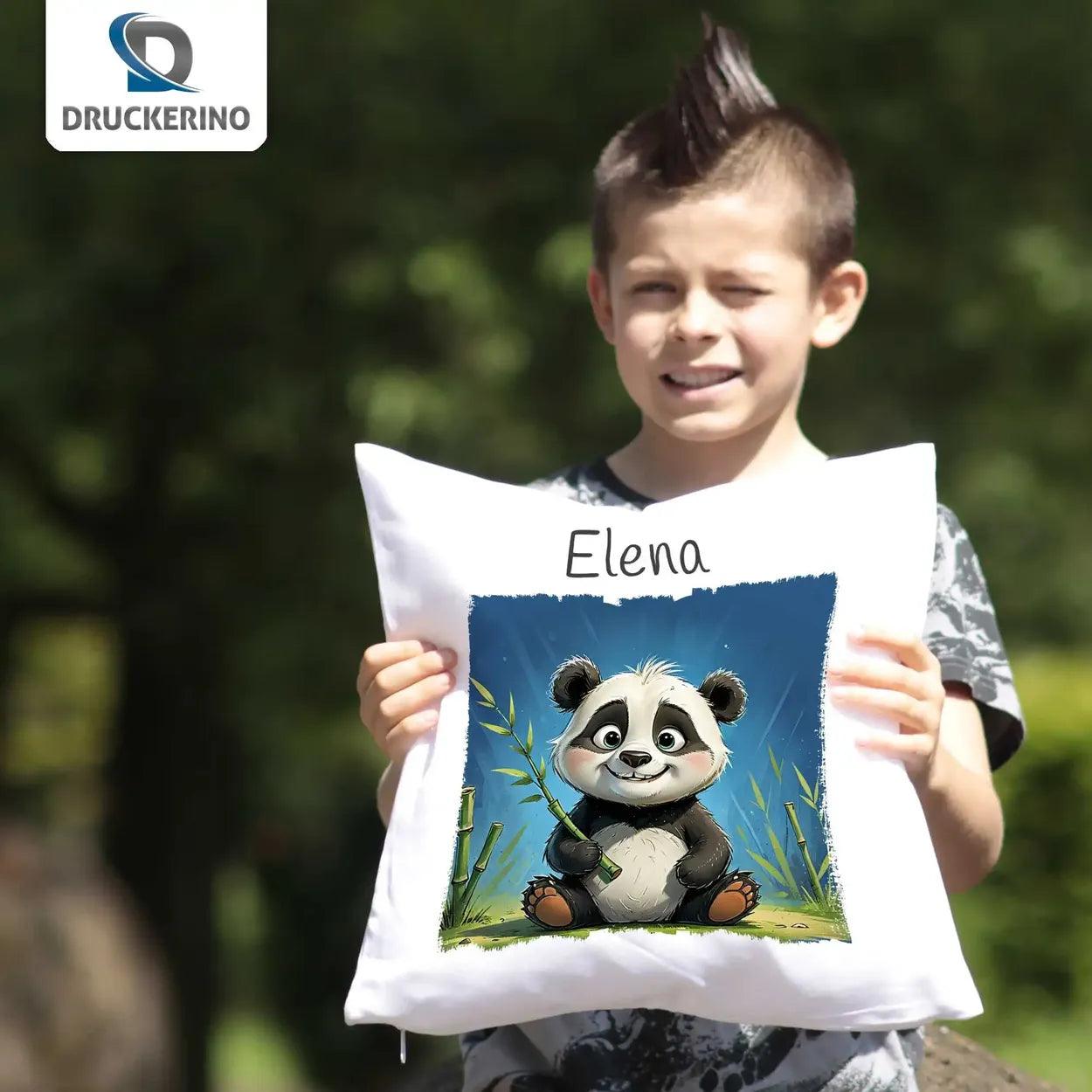 Kuschelkissen Kinder | Traumbegleiter Panda 40x40 cm - Druckerino