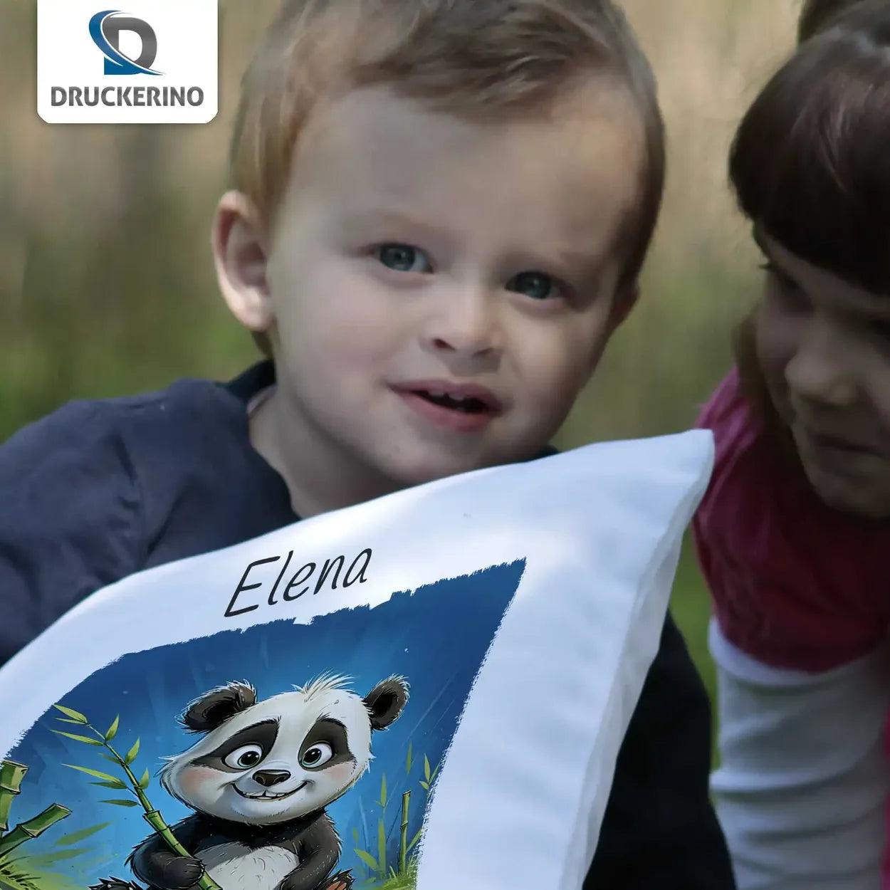 Kuschelkissen Kinder | Traumbegleiter Panda 40x40 cm - Druckerino