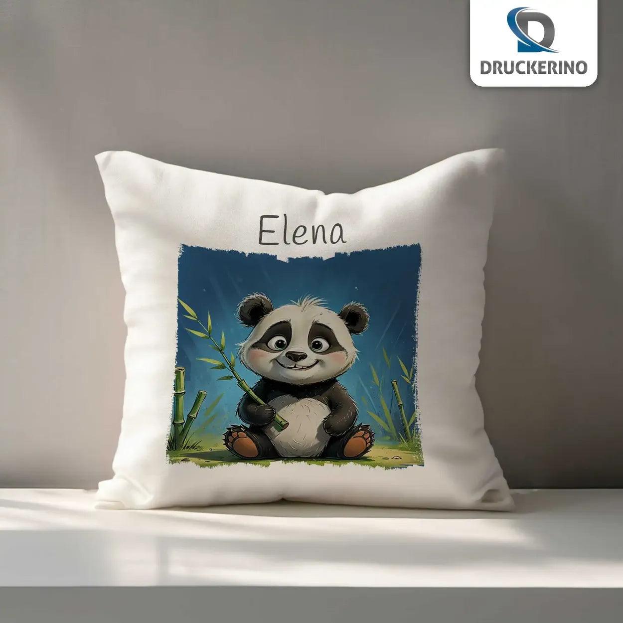 Kuschelkissen Kinder | Traumbegleiter Panda 40x40 cm - Druckerino