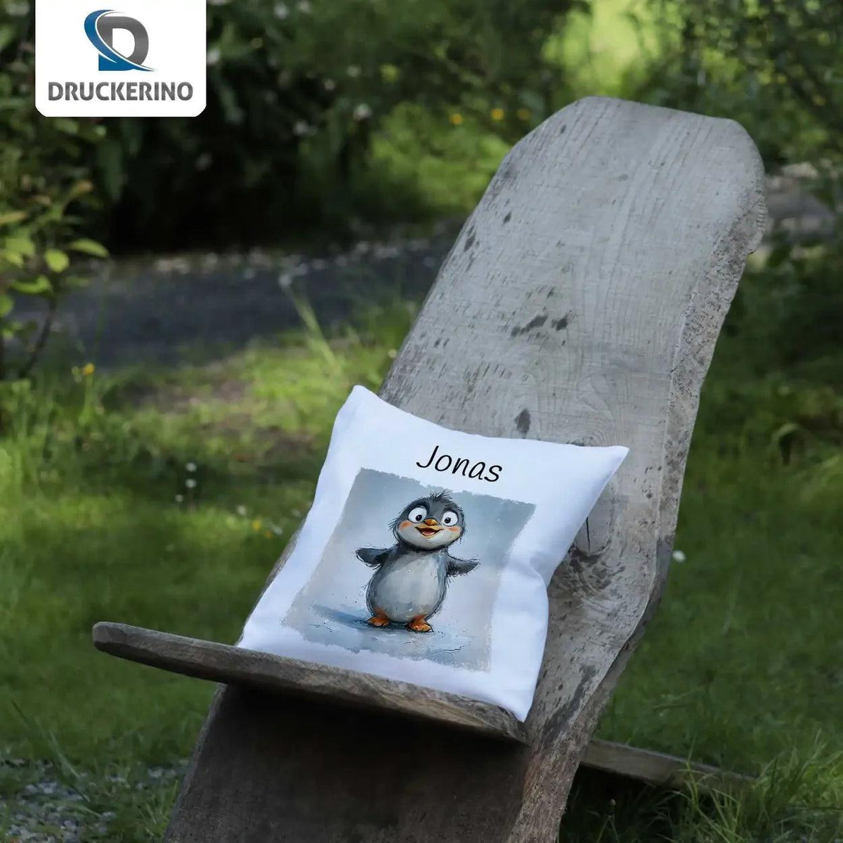 Kuschelkissen Kinder | Traumfreund Pinguin 40x40 cm - Druckerino