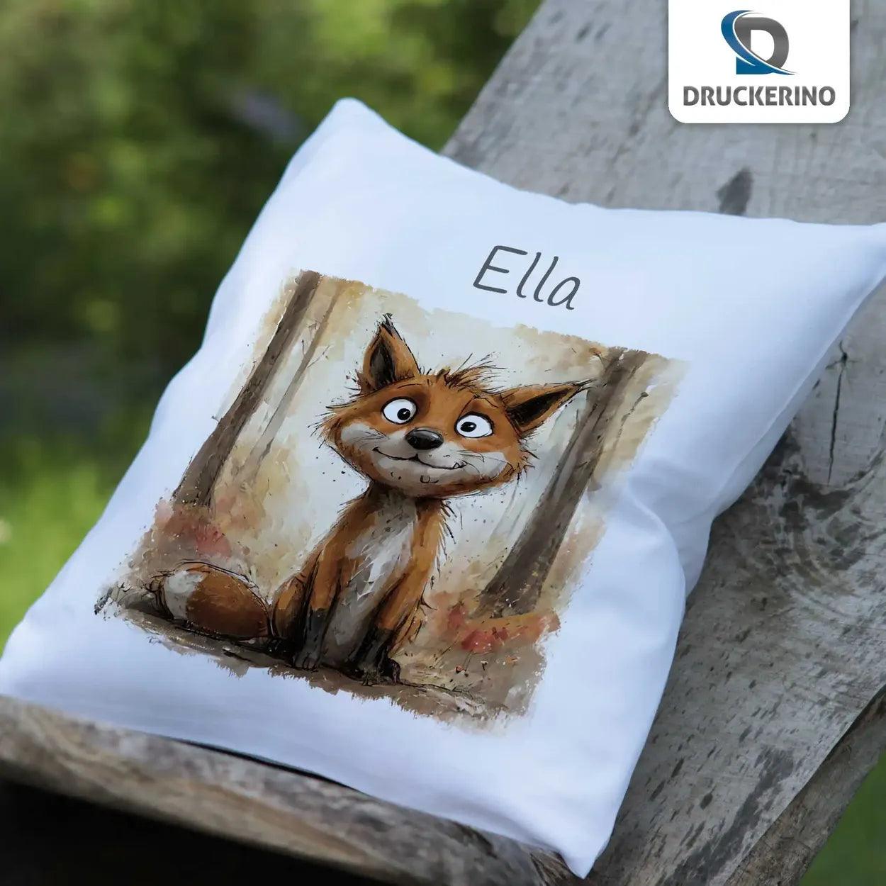 Kuschelkissen Kinder | Traumfuchs 40x40 cm - Druckerino