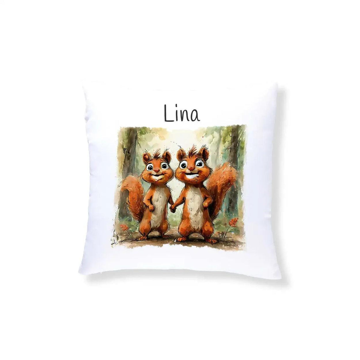 Kuschelkissen Kinder | Traumgefährten Eichhörnchen 40x40 cm - Druckerino