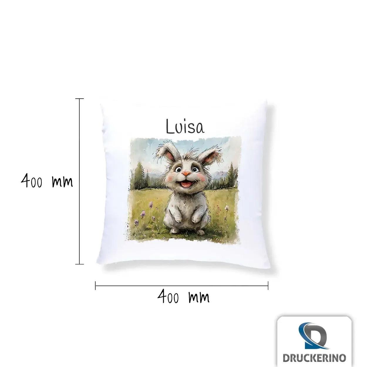 Kuschelkissen Kinder | Traumhäschen 40x40 cm - Druckerino