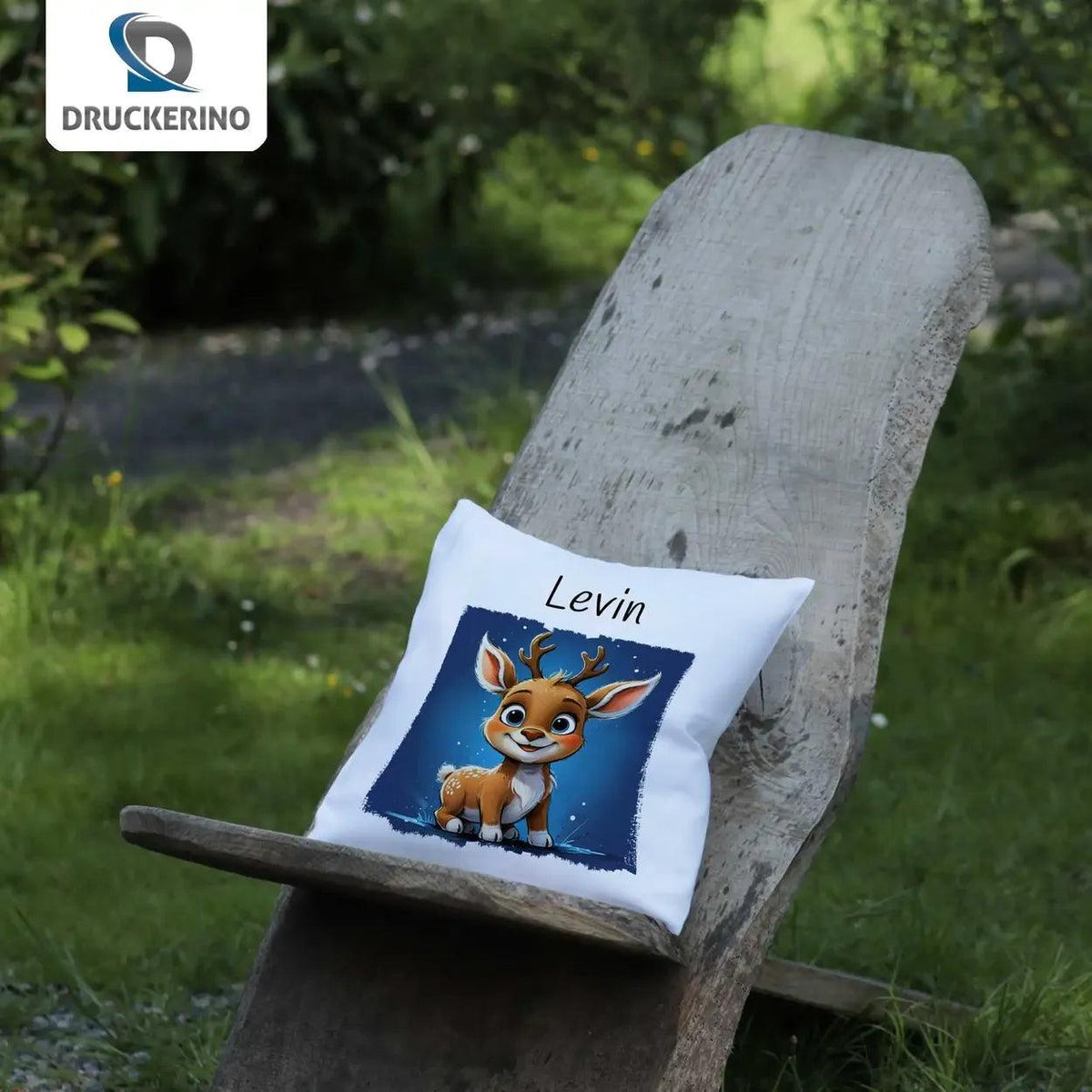 Kuschelkissen Kinder | Traumhirschlein 40x40 cm - Druckerino