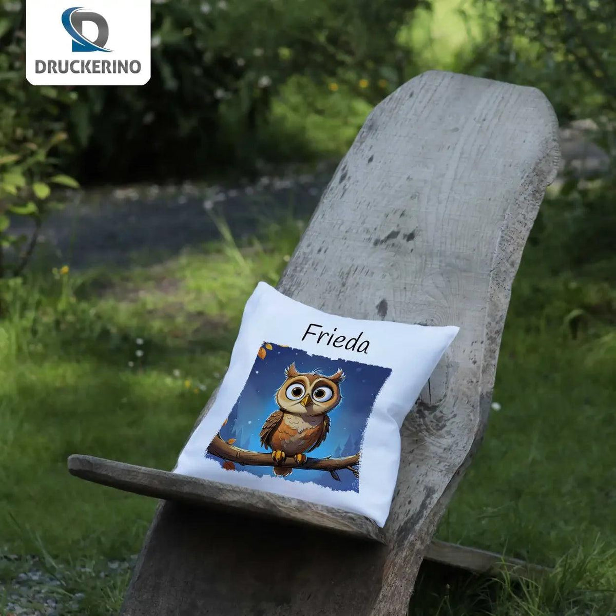Kuschelkissen Kinder | Traumhüter Eule 40x40 cm - Druckerino