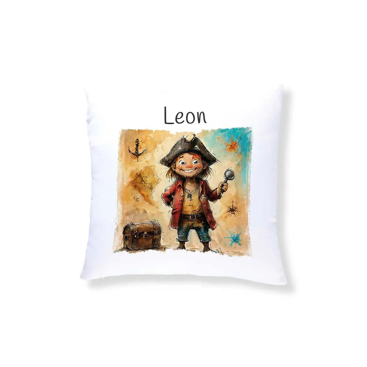 Kuschelkissen Kinder | Traumland Pirat 40x40 cm - Druckerino