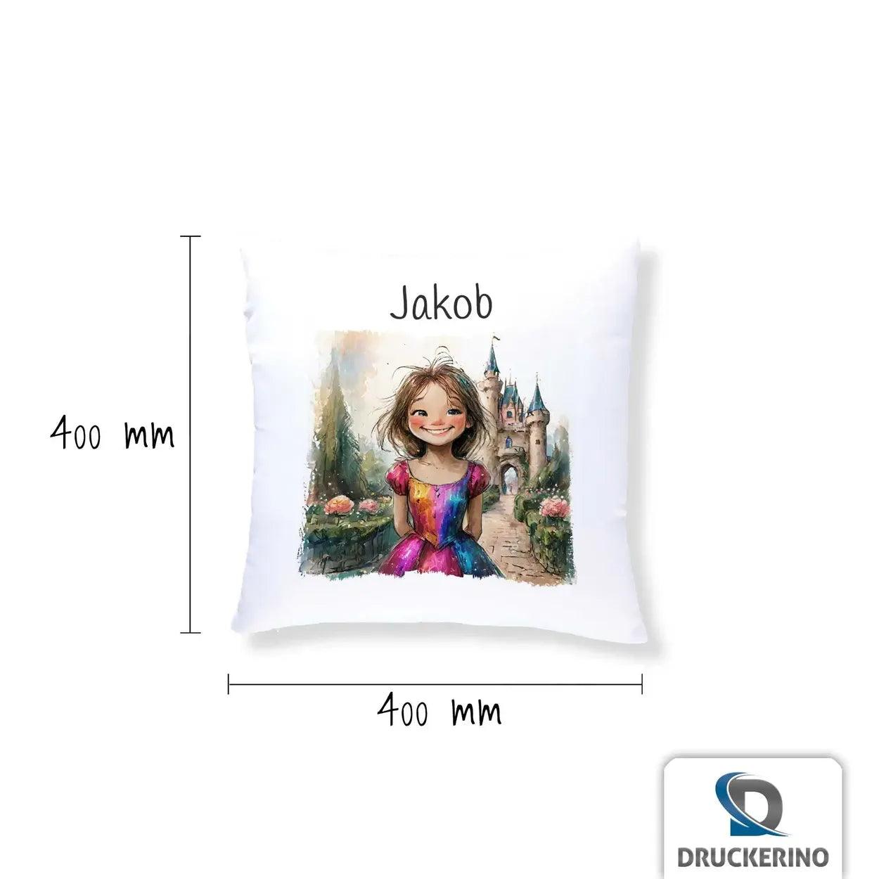 Kuschelkissen Kinder | Traumprinzessin 40x40 cm - Druckerino