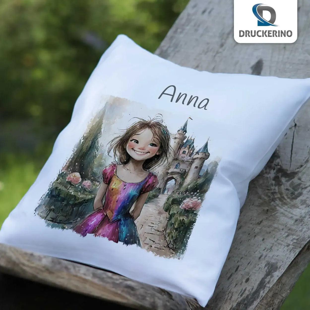 Kuschelkissen Kinder | Traumprinzessin 40x40 cm - Druckerino