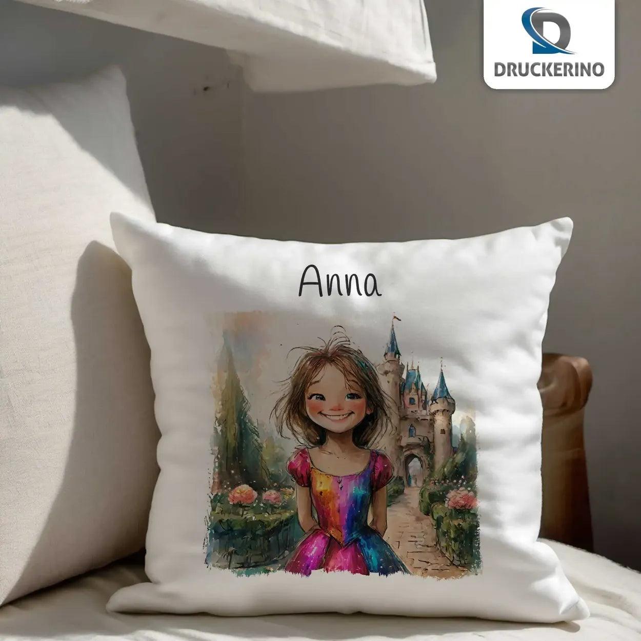 Kuschelkissen Kinder | Traumprinzessin 40x40 cm - Druckerino