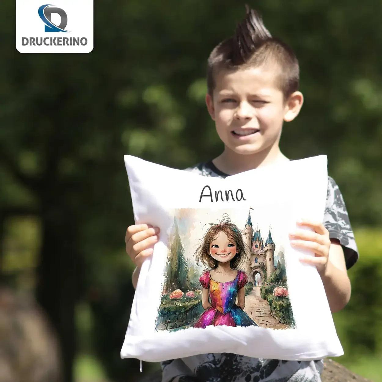 Kuschelkissen Kinder | Traumprinzessin 40x40 cm - Druckerino