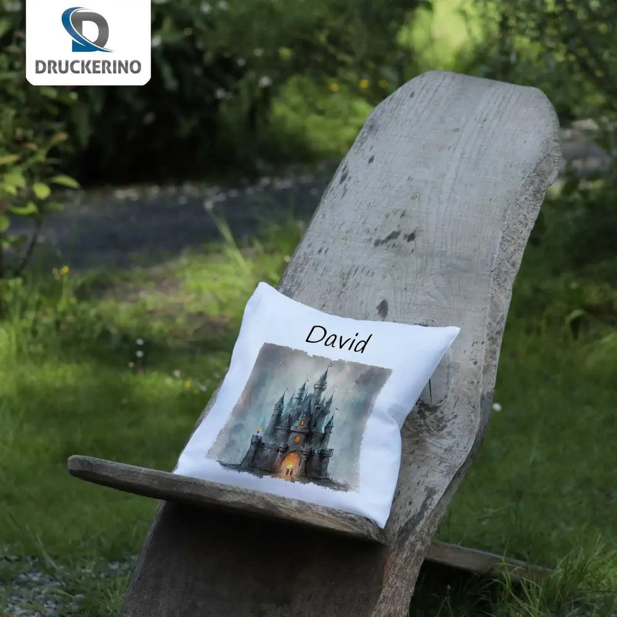 Kuschelkissen Kinder | Traumschloss 40x40 cm - Druckerino