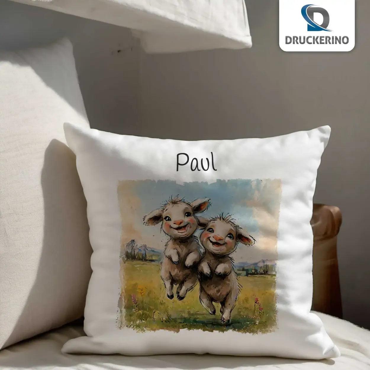 Kuschelkissen Kinder | Traumtanzende Freunde 40x40 cm - Druckerino
