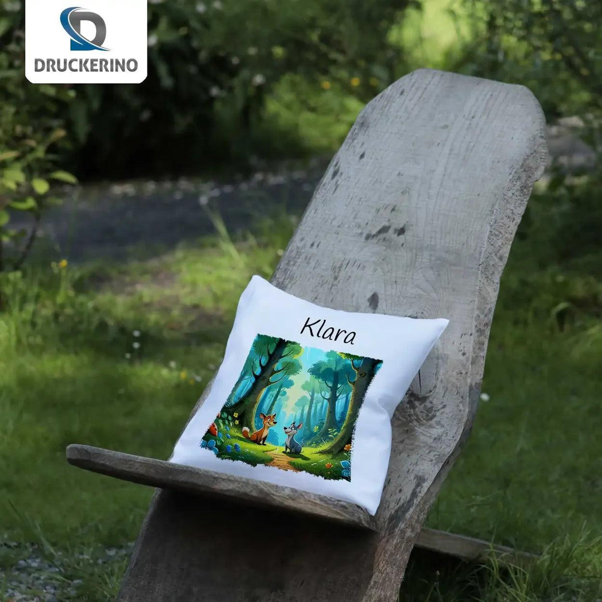 Kuschelkissen Kinder | Traumwald 40x40 cm - Druckerino