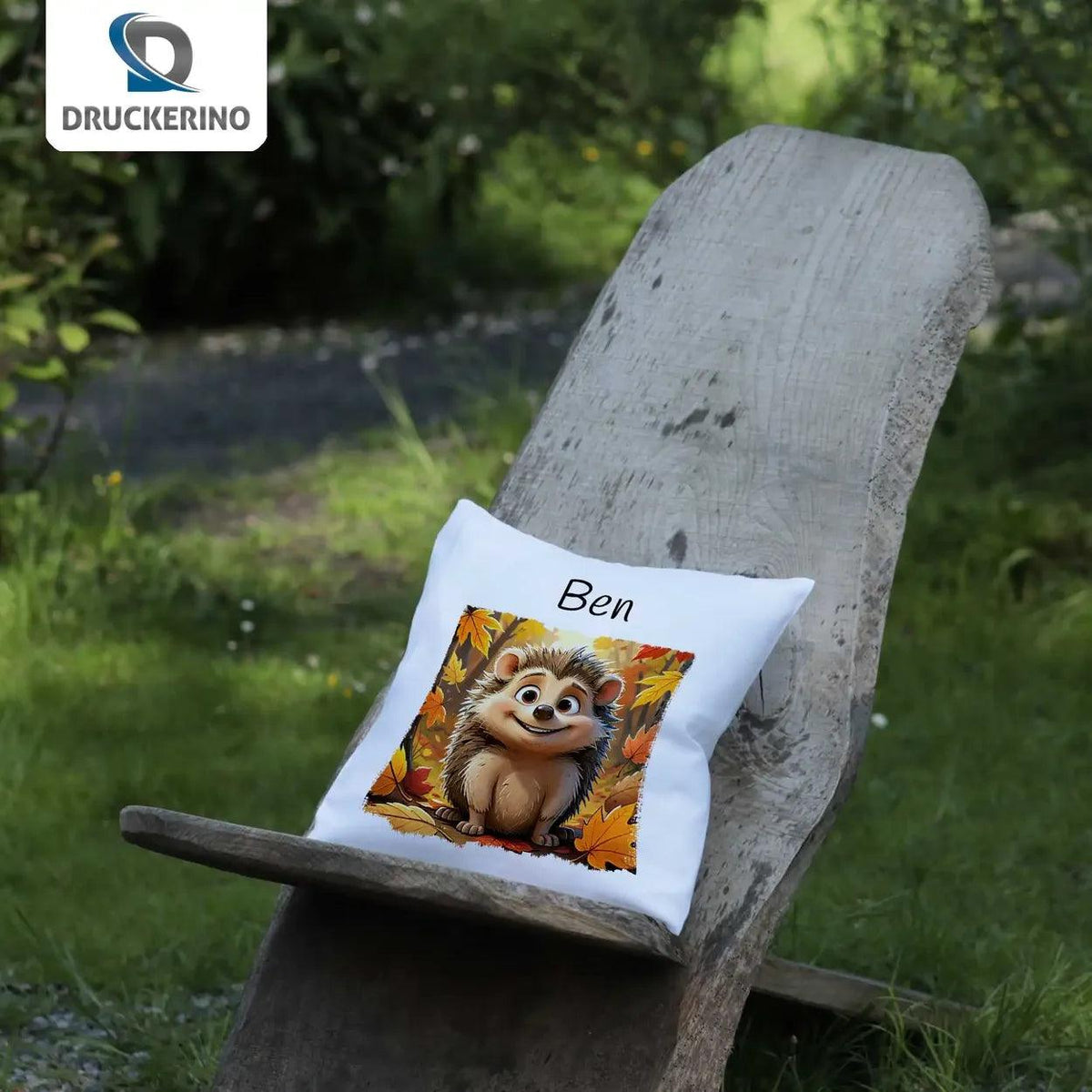 Kuschelkissen Kinder | Traumwald Igel 40x40 cm - Druckerino