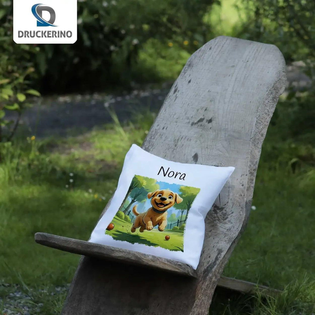 Kuschelkissen Kinder | Traumwelpe 40x40 cm - Druckerino