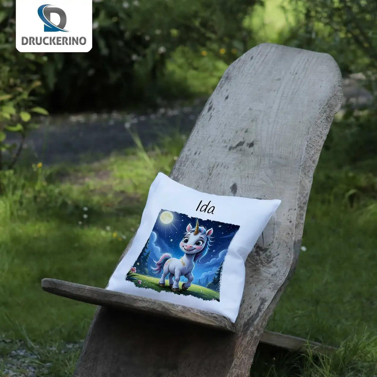 Kuschelkissen Kinder | Traumzauber Einhorn 40x40 cm - Druckerino