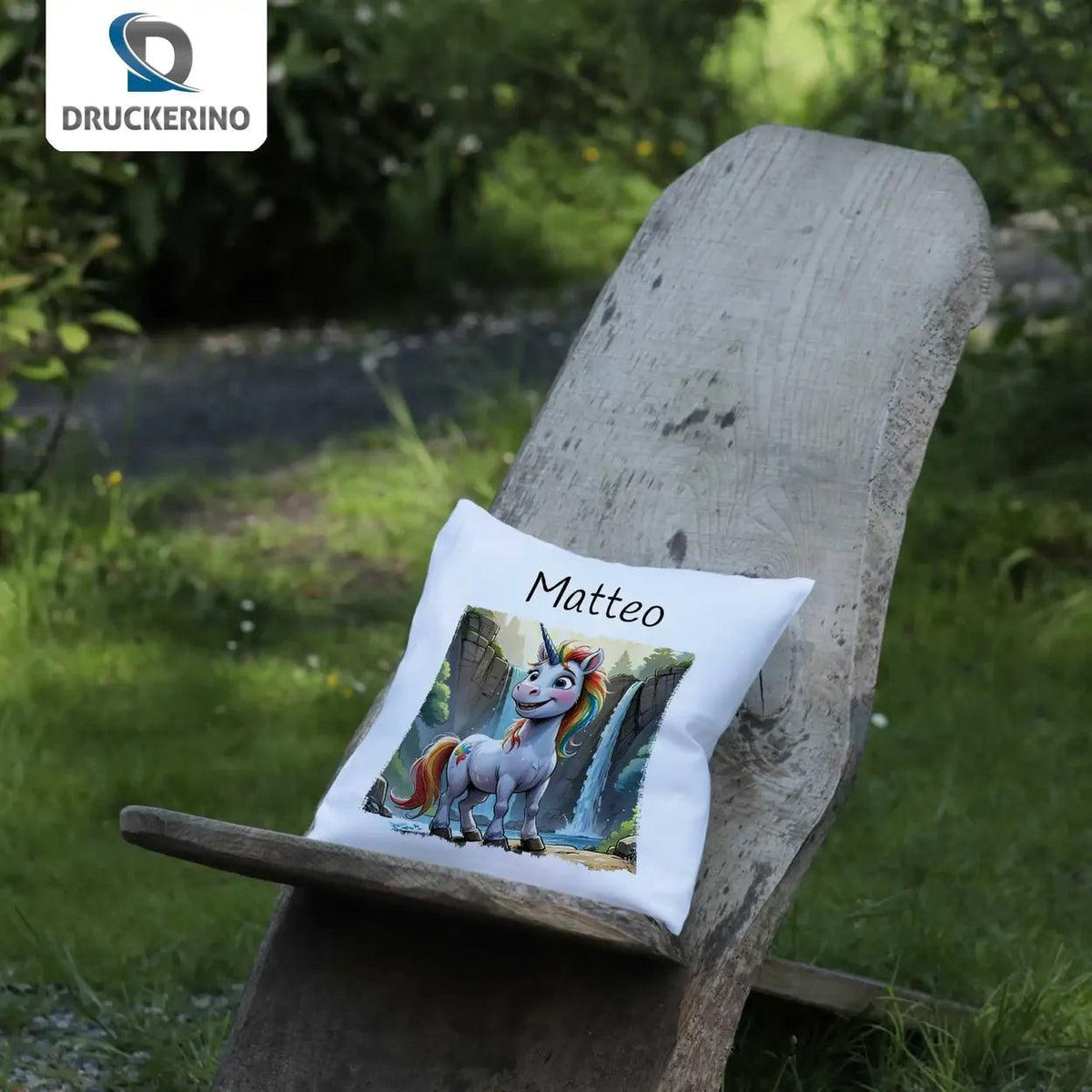 Kuschelkissen Kinder | Traumzauber-Einhorn 40x40 cm - Druckerino