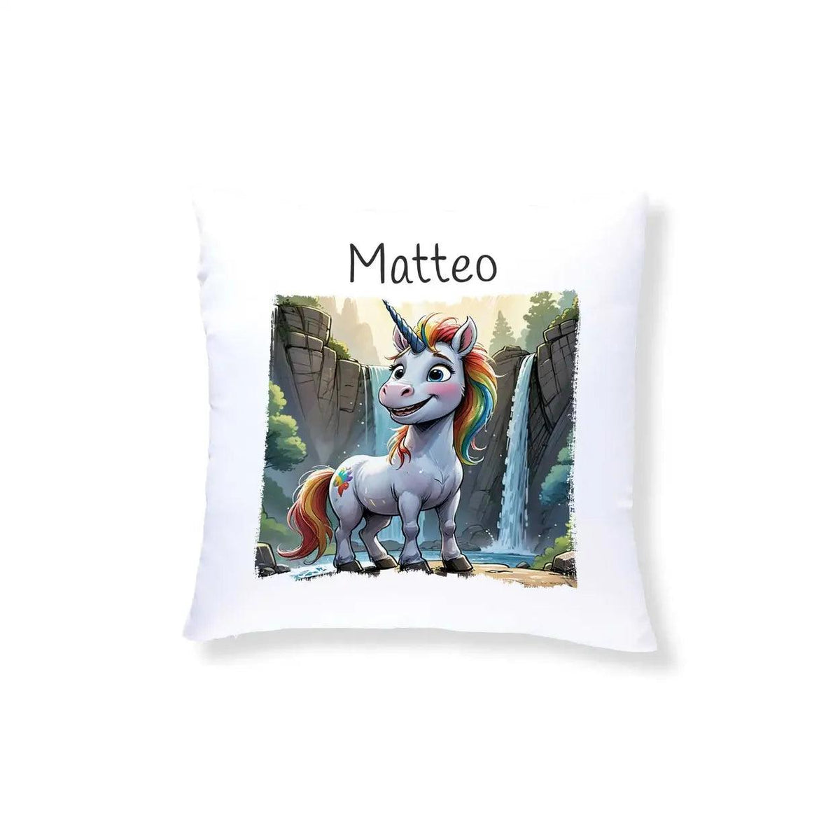 Kuschelkissen Kinder | Traumzauber-Einhorn 40x40 cm - Druckerino