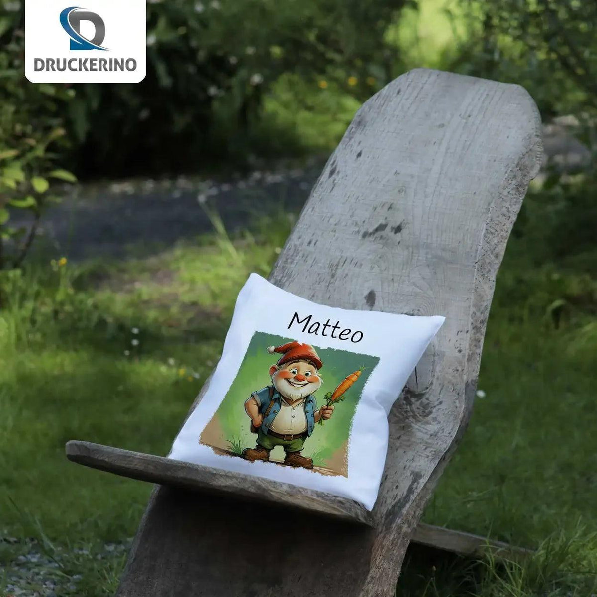 Kuschelkissen Kinder | Traumzwerg 40x40 cm - Druckerino