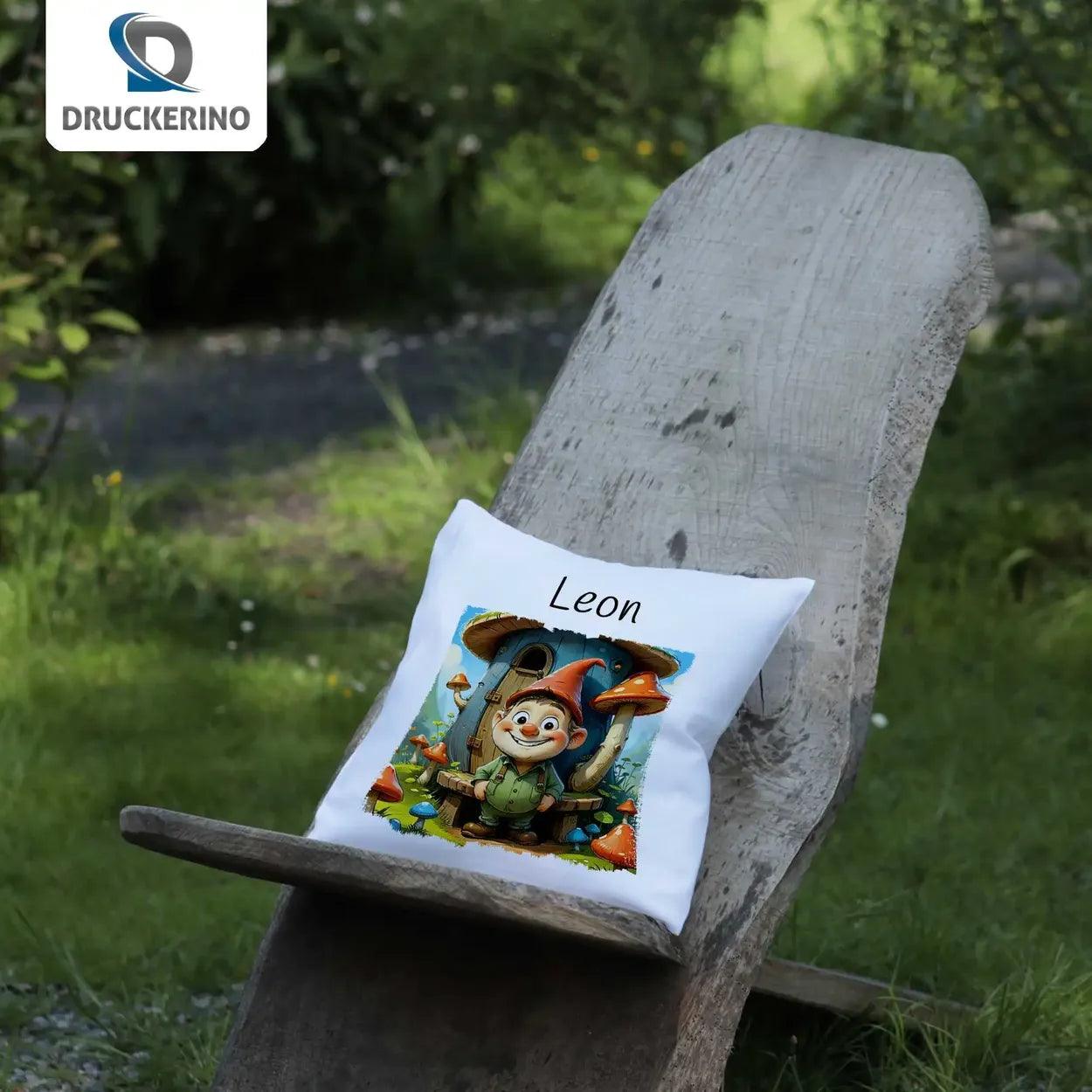 Kuschelkissen Kinder | Traumzwerg 40x40 cm - Druckerino
