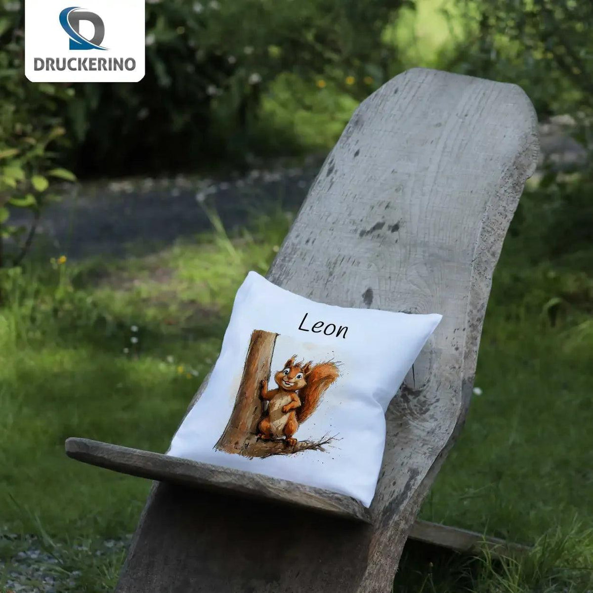 Kuschelkissen Kinder | Waldabenteuer 40x40 cm - Druckerino