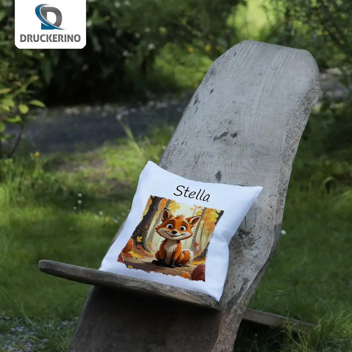 Kuschelkissen Kinder | Waldabenteuer 40x40 cm - Druckerino