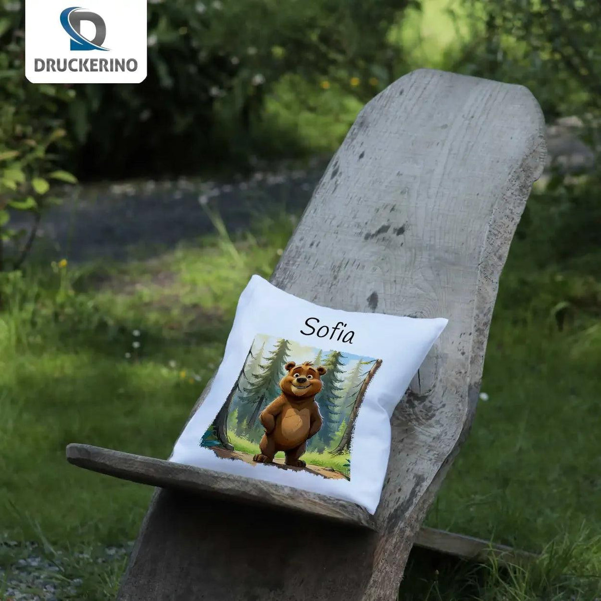 Kuschelkissen Kinder | Waldabenteurer 40x40 cm - Druckerino