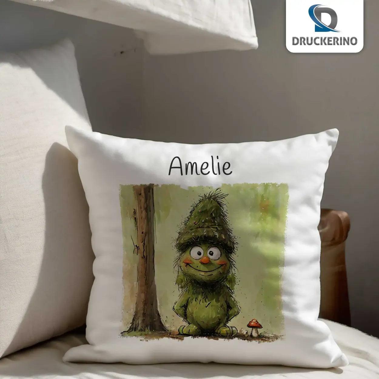 Kuschelkissen Kinder | Waldgeflüster 40x40 cm - Druckerino