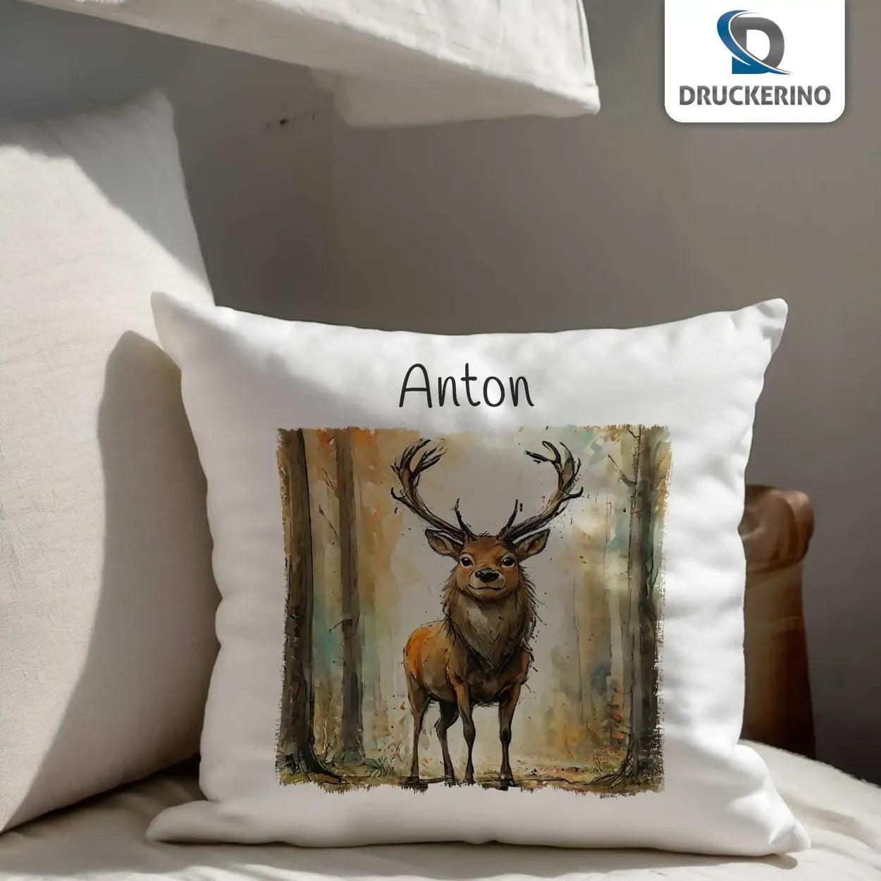 Kuschelkissen Kinder | Waldtraum 40x40 cm - Druckerino