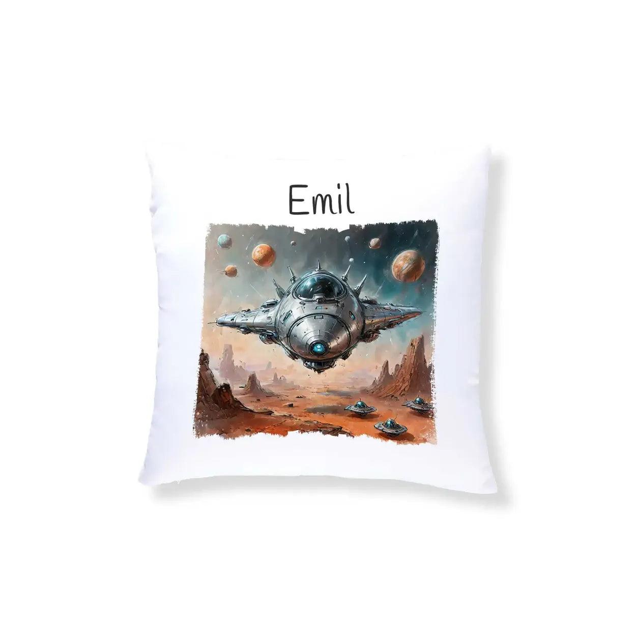 Kuschelkissen Kinder | Weltraumabenteurer 40x40 cm - Druckerino