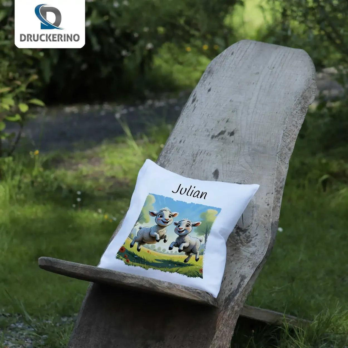 Kuschelkissen Kinder | Wolkentanz 40x40 cm - Druckerino