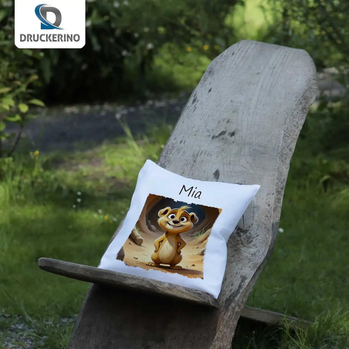 Kuschelkissen Kinder | Wüstenabenteuer 40x40 cm - Druckerino