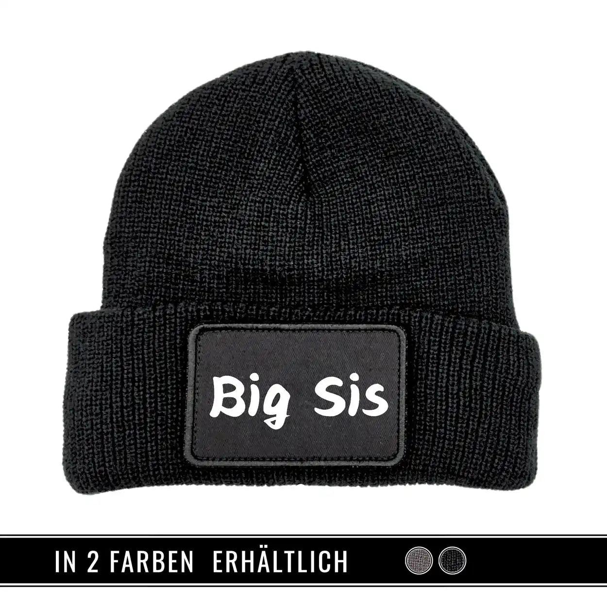 Mütze Beanie | Big Sis - Druckerino