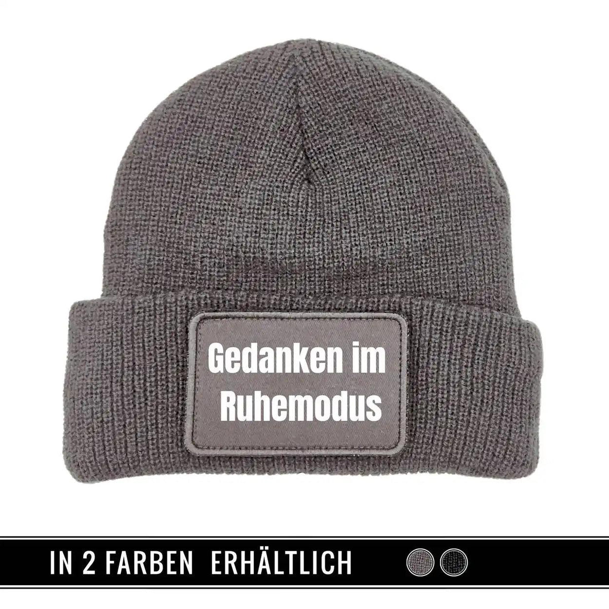 Mütze Beanie | Gedanken im Ruhemodus - Druckerino