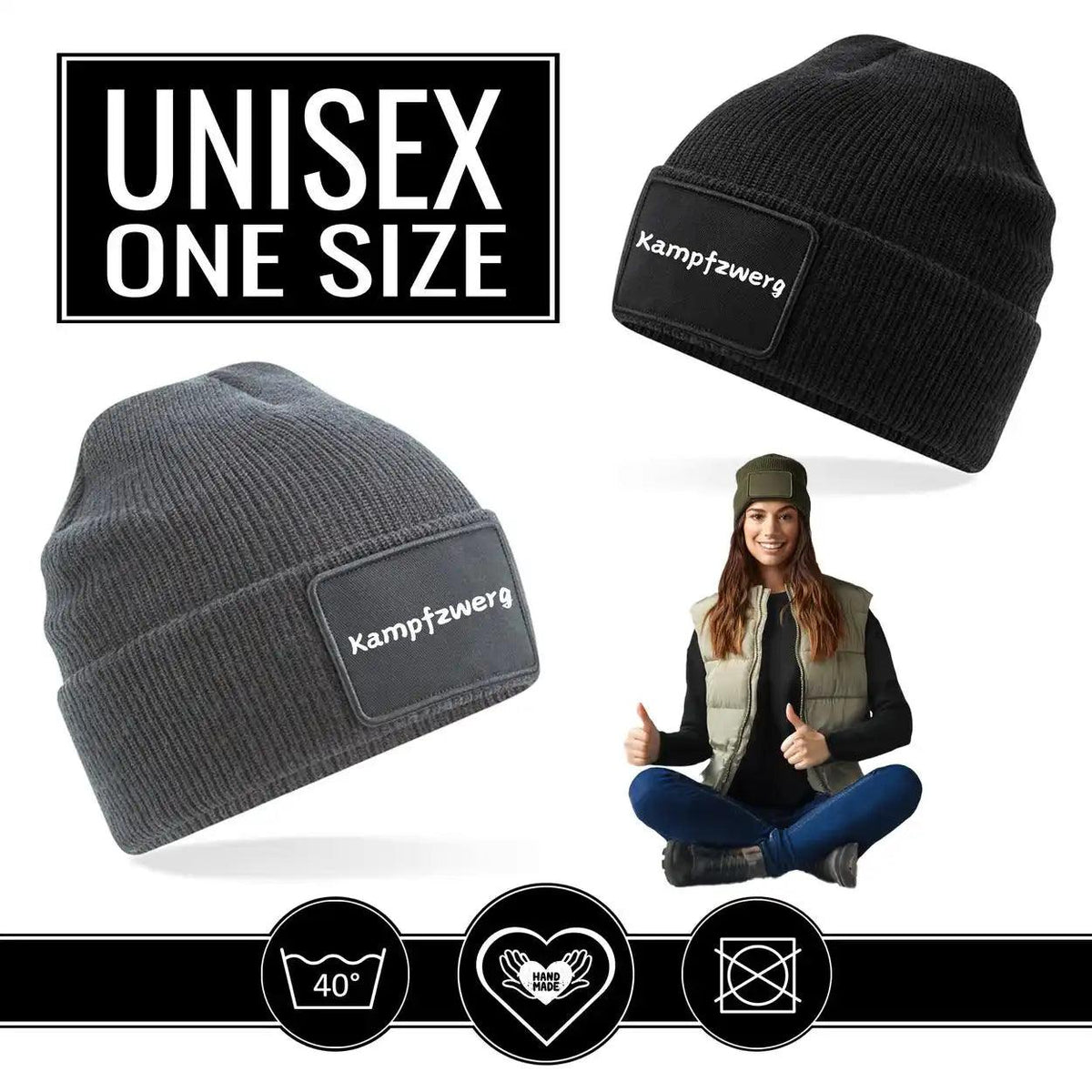 Mütze Beanie | Kampfzwerg - Druckerino