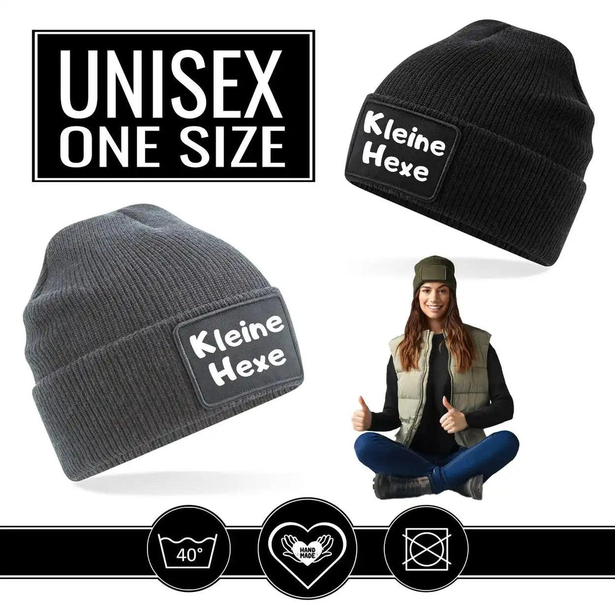 Mütze Beanie | Kleine Hexe - Druckerino