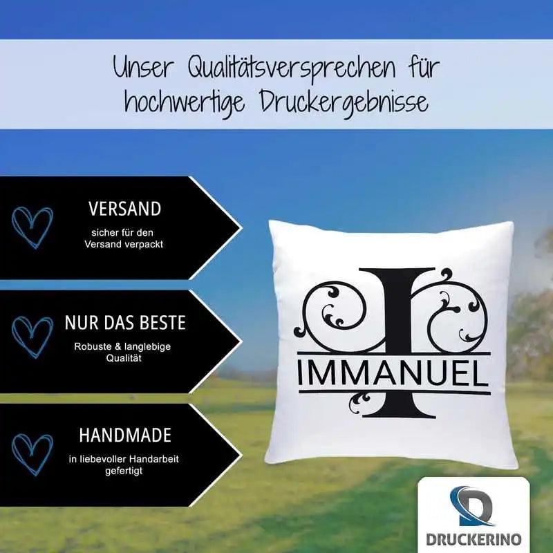 Namenskissen | Motiv 1 | Immanuel - Druckerino