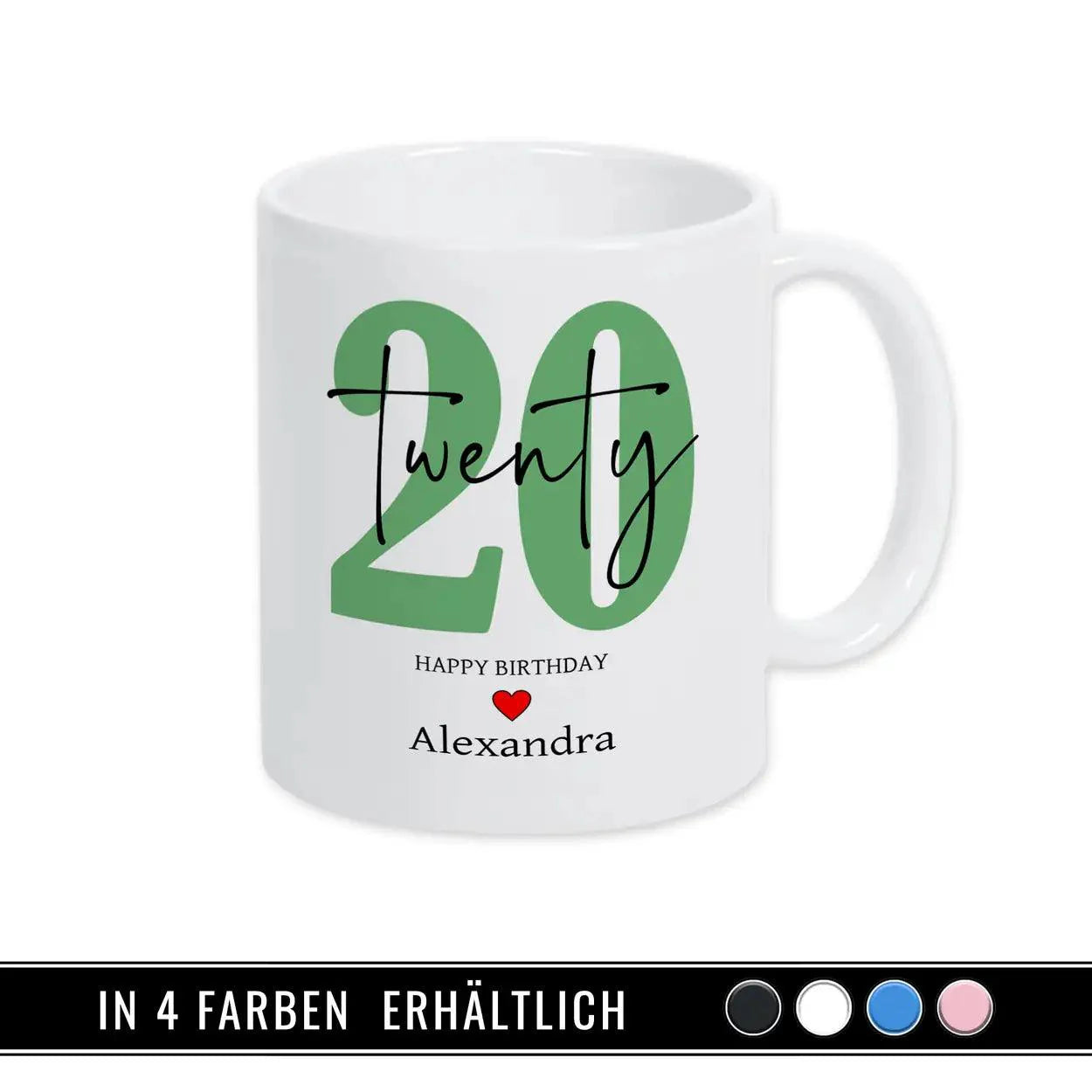 Personalisierte Tasse - 20 Twenty - Druckerino
