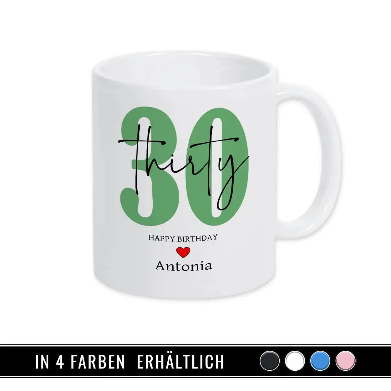 Personalisierte Tasse - 30 Thirty - Druckerino